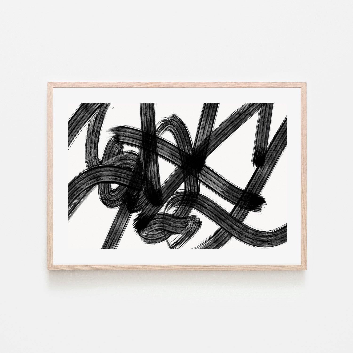 wall-art-print-canvas-poster-framed-Black Scribbles, Style B , By Kim Curinga-6