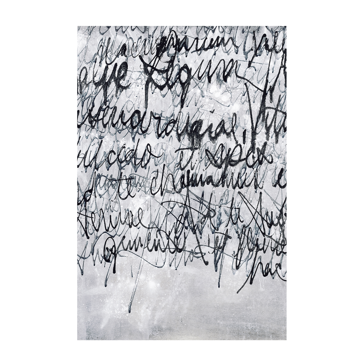 wall-art-print-canvas-poster-framed-Black Script With Border , By Gianna Summa-1