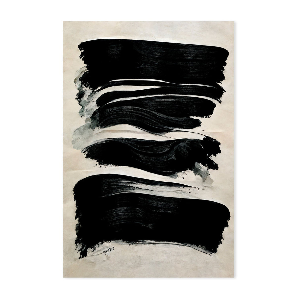 wall-art-print-canvas-poster-framed-Black Strokes , By Treechild-GIOIA-WALL-ART