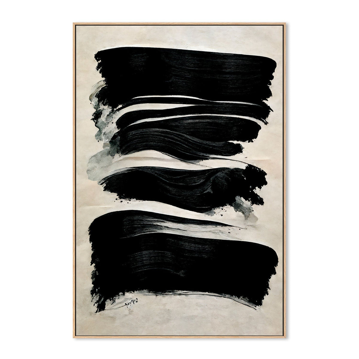 wall-art-print-canvas-poster-framed-Black Strokes , By Treechild-GIOIA-WALL-ART
