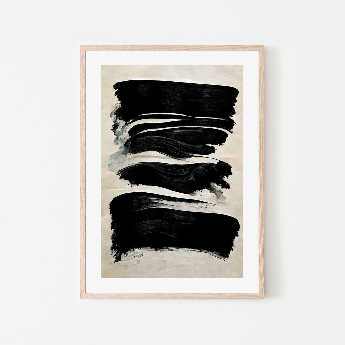wall-art-print-canvas-poster-framed-Black Strokes , By Treechild-GIOIA-WALL-ART