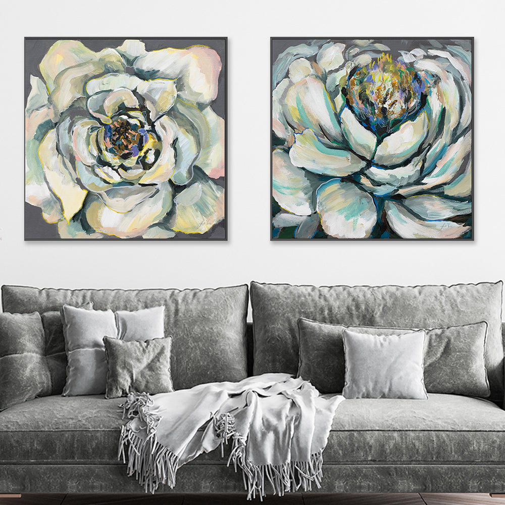 wall-art-print-canvas-poster-framed-Bloom, Set of 2-by-Jeanette Vertentes-Gioia Wall Art