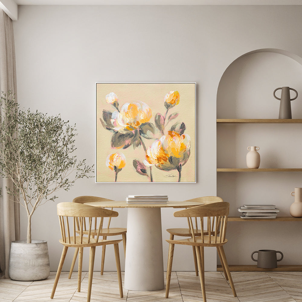 wall-art-print-canvas-poster-framed-Blooming Yellow Peonies , By Silvia Vassileva-GIOIA-WALL-ART
