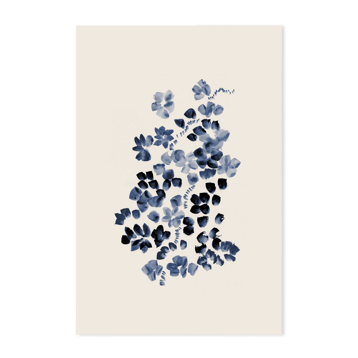 wall-art-print-canvas-poster-framed-Blossoms On A Vine, Style A & B, Set Of 2 , By Danushka Abeygoda-GIOIA-WALL-ART