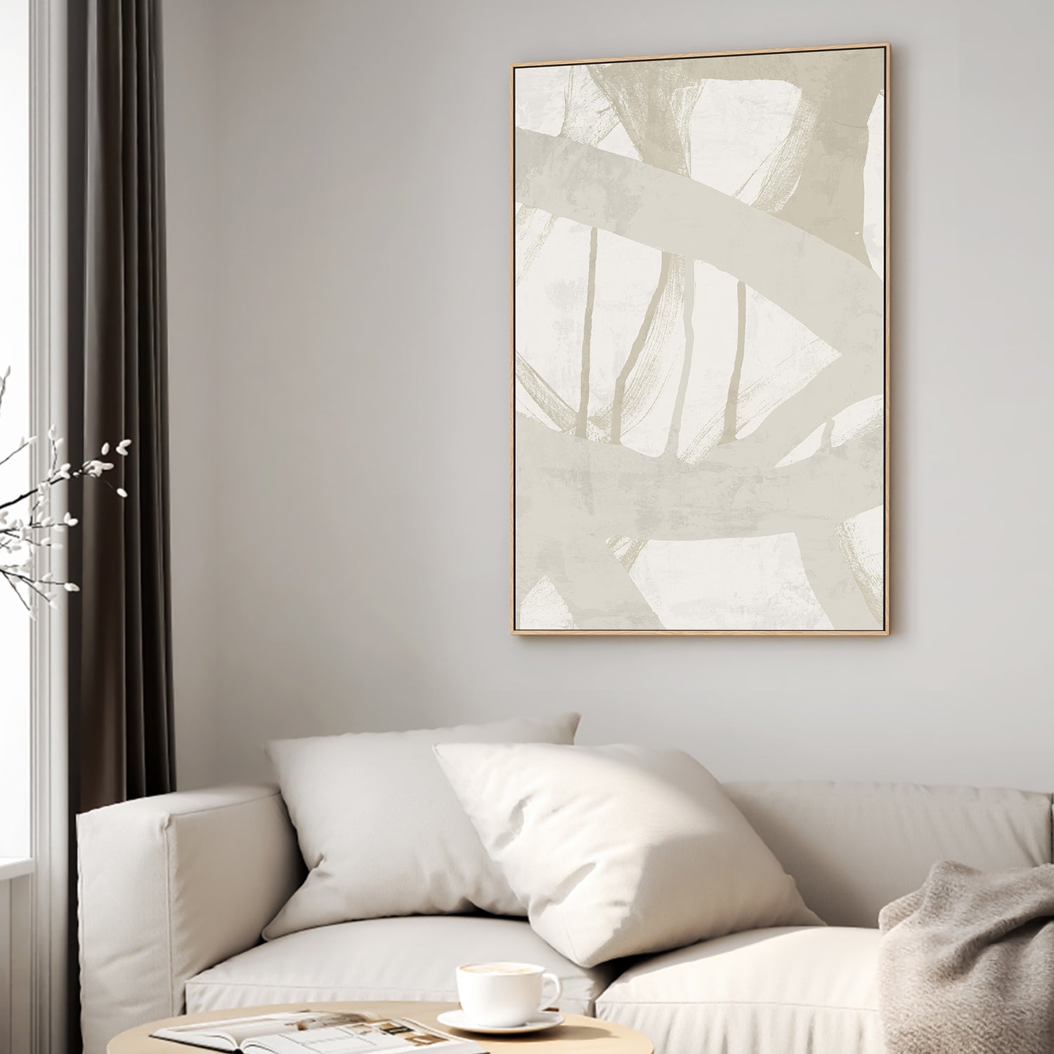 wall-art-print-canvas-poster-framed-Blot & White, Style B-2