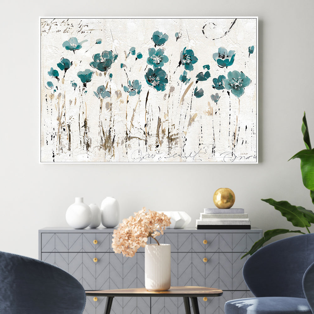 wall-art-print-canvas-poster-framed-Blue Abstract Balance , By Lisa Audit-GIOIA-WALL-ART