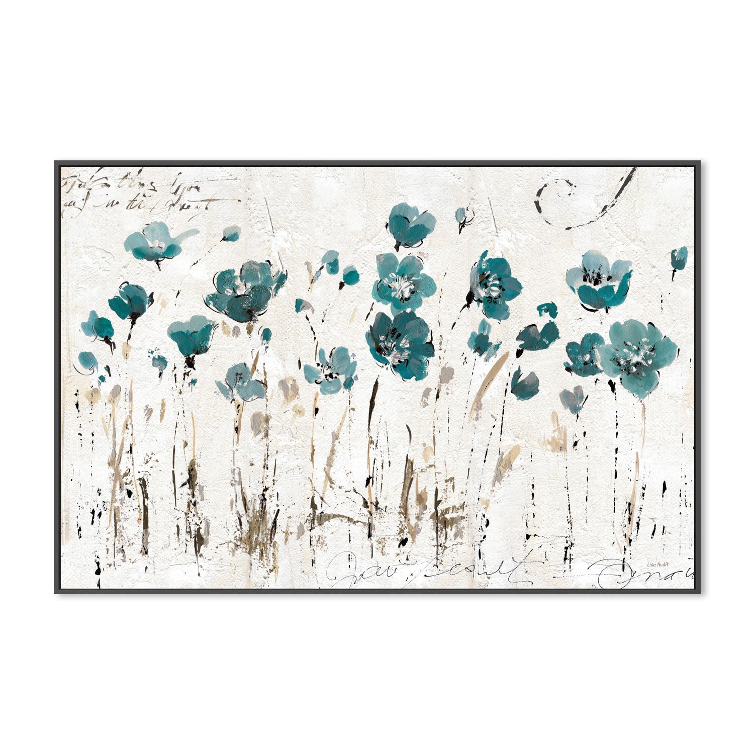wall-art-print-canvas-poster-framed-Blue Abstract Balance , By Lisa Audit-GIOIA-WALL-ART