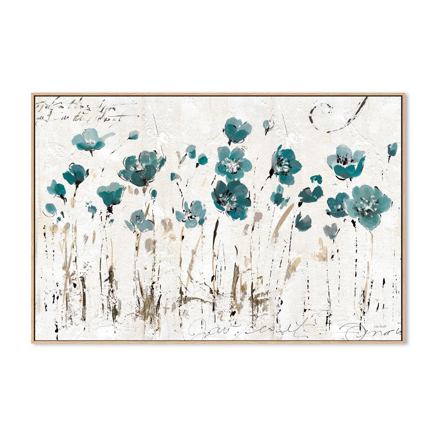 wall-art-print-canvas-poster-framed-Blue Abstract Balance , By Lisa Audit-GIOIA-WALL-ART