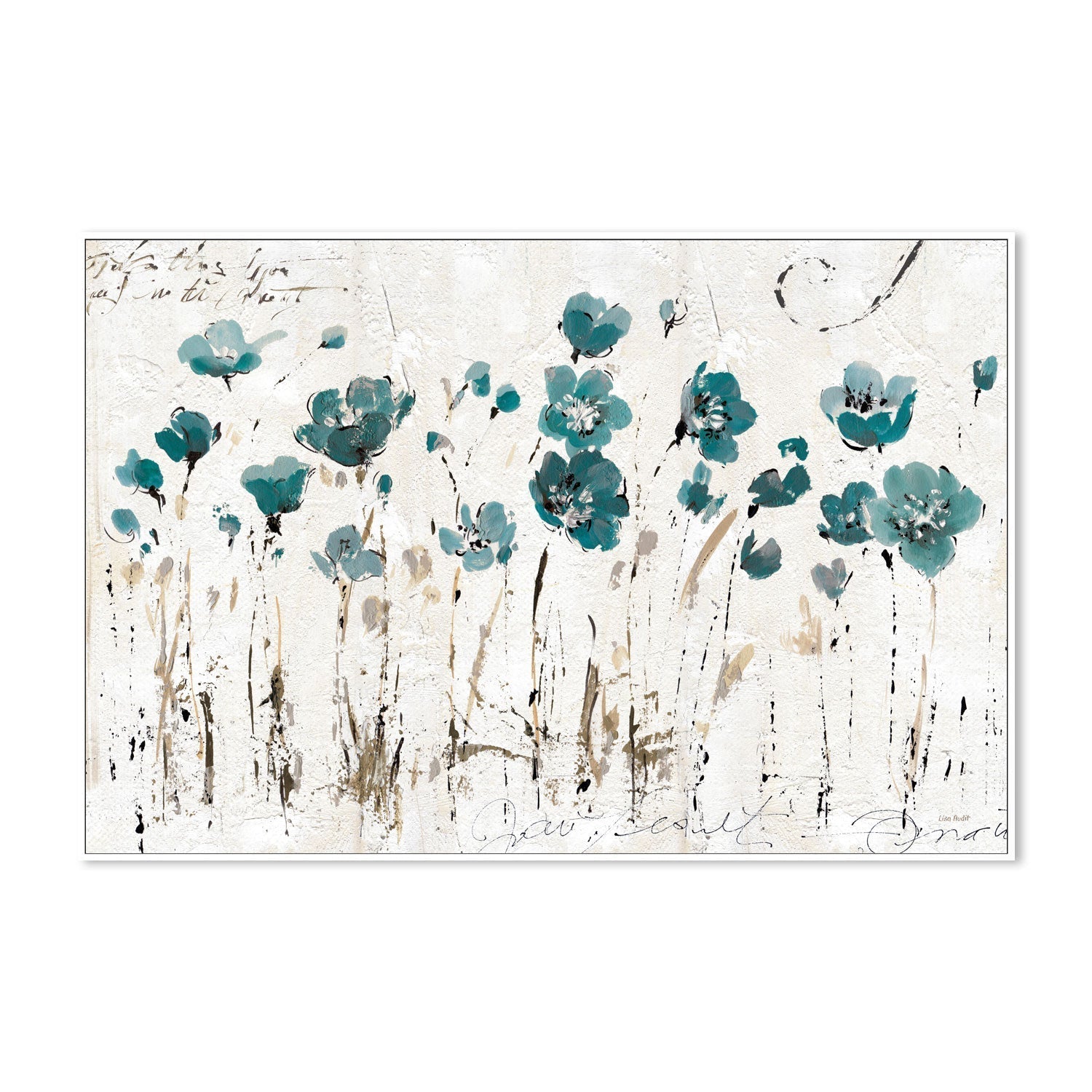 wall-art-print-canvas-poster-framed-Blue Abstract Balance , By Lisa Audit-GIOIA-WALL-ART
