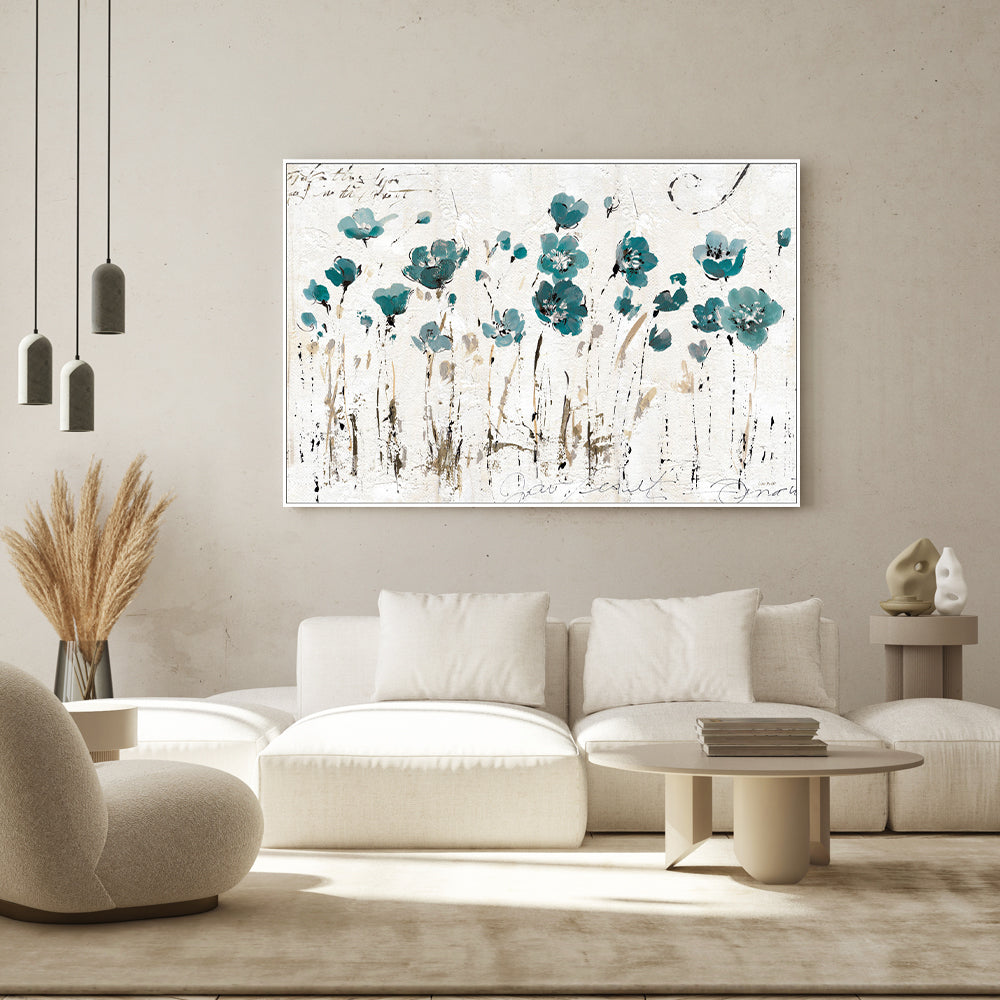 wall-art-print-canvas-poster-framed-Blue Abstract Balance , By Lisa Audit-GIOIA-WALL-ART