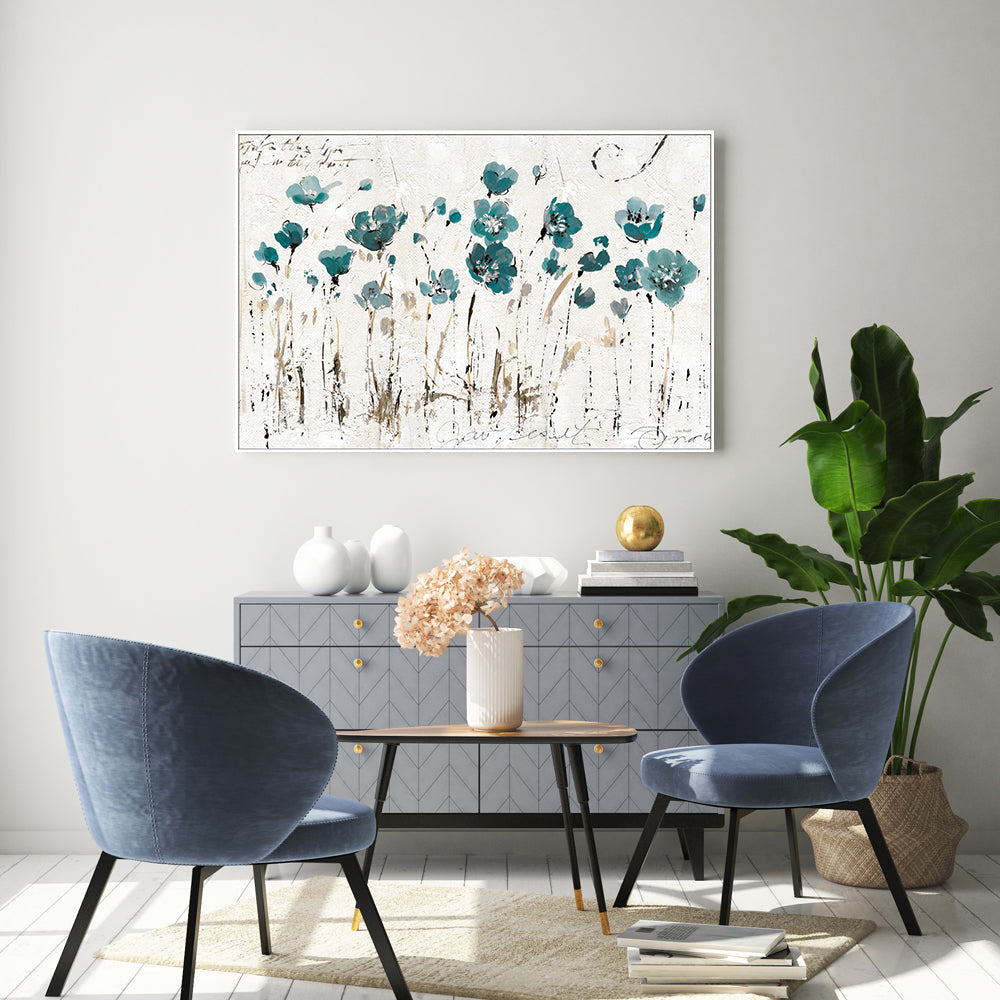 wall-art-print-canvas-poster-framed-Blue Abstract Balance , By Lisa Audit-GIOIA-WALL-ART