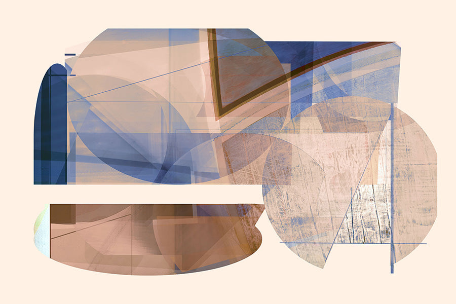 wall-art-print-canvas-poster-framed-Blue and Brown-1