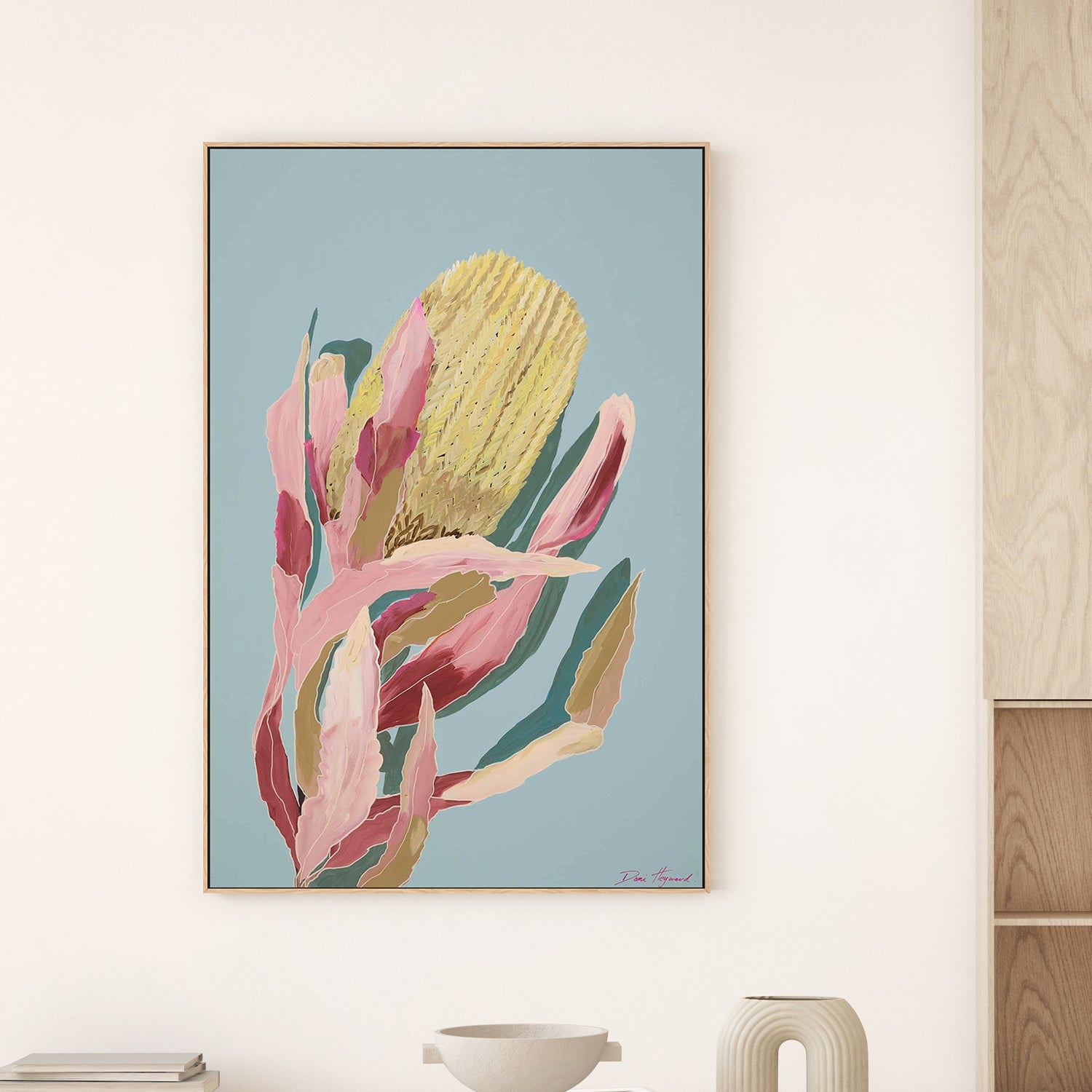 wall-art-print-canvas-poster-framed-Blue Banksia-2