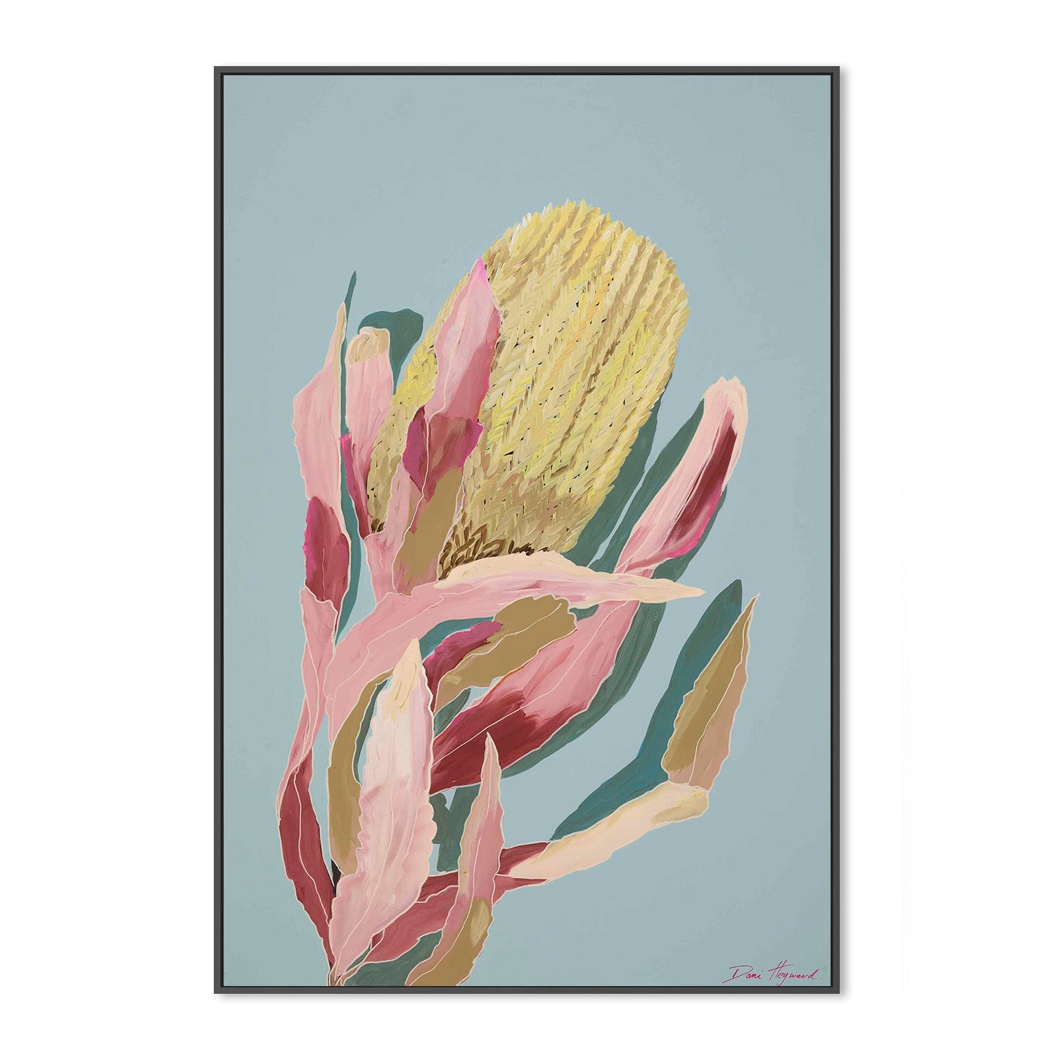 wall-art-print-canvas-poster-framed-Blue Banksia-3
