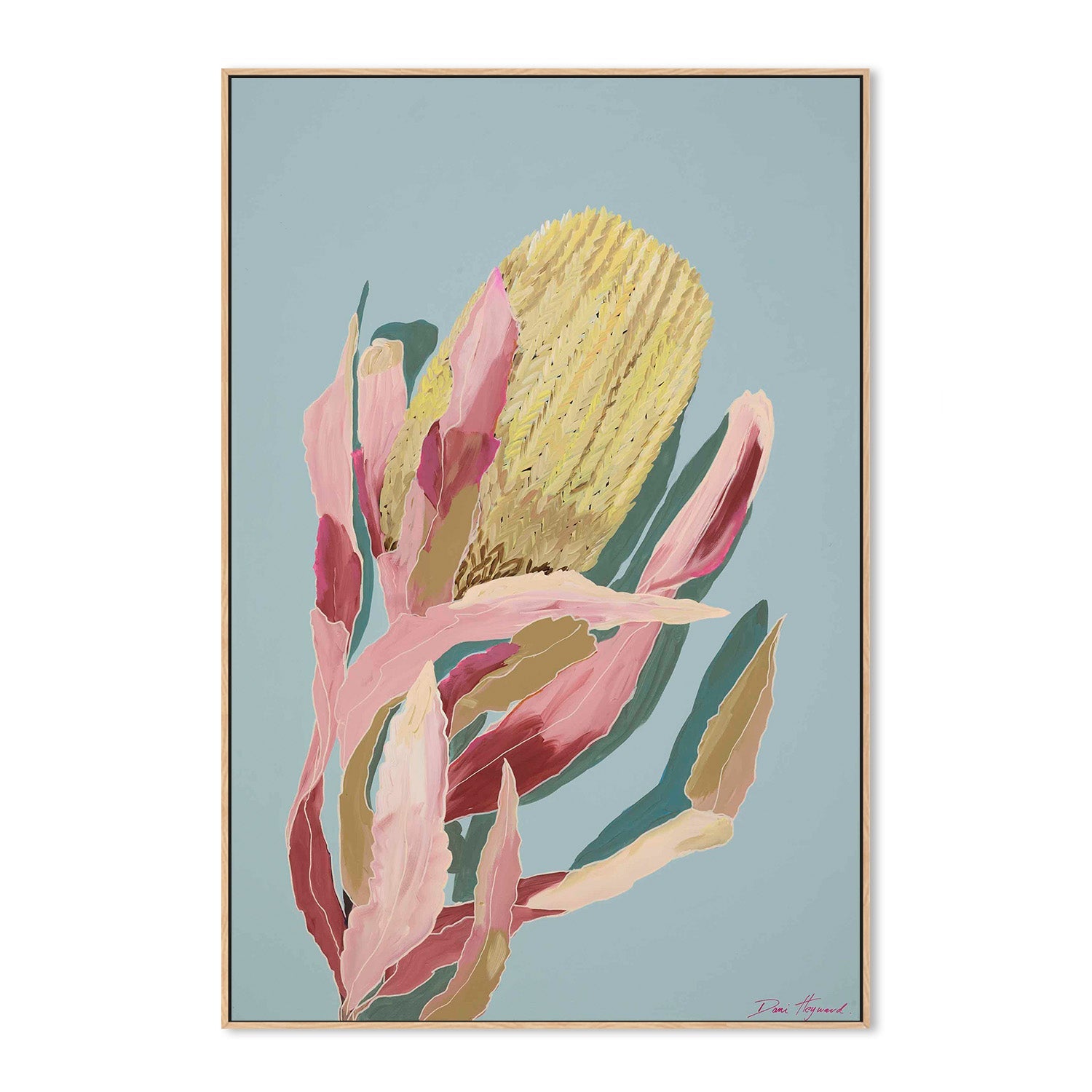 wall-art-print-canvas-poster-framed-Blue Banksia-4