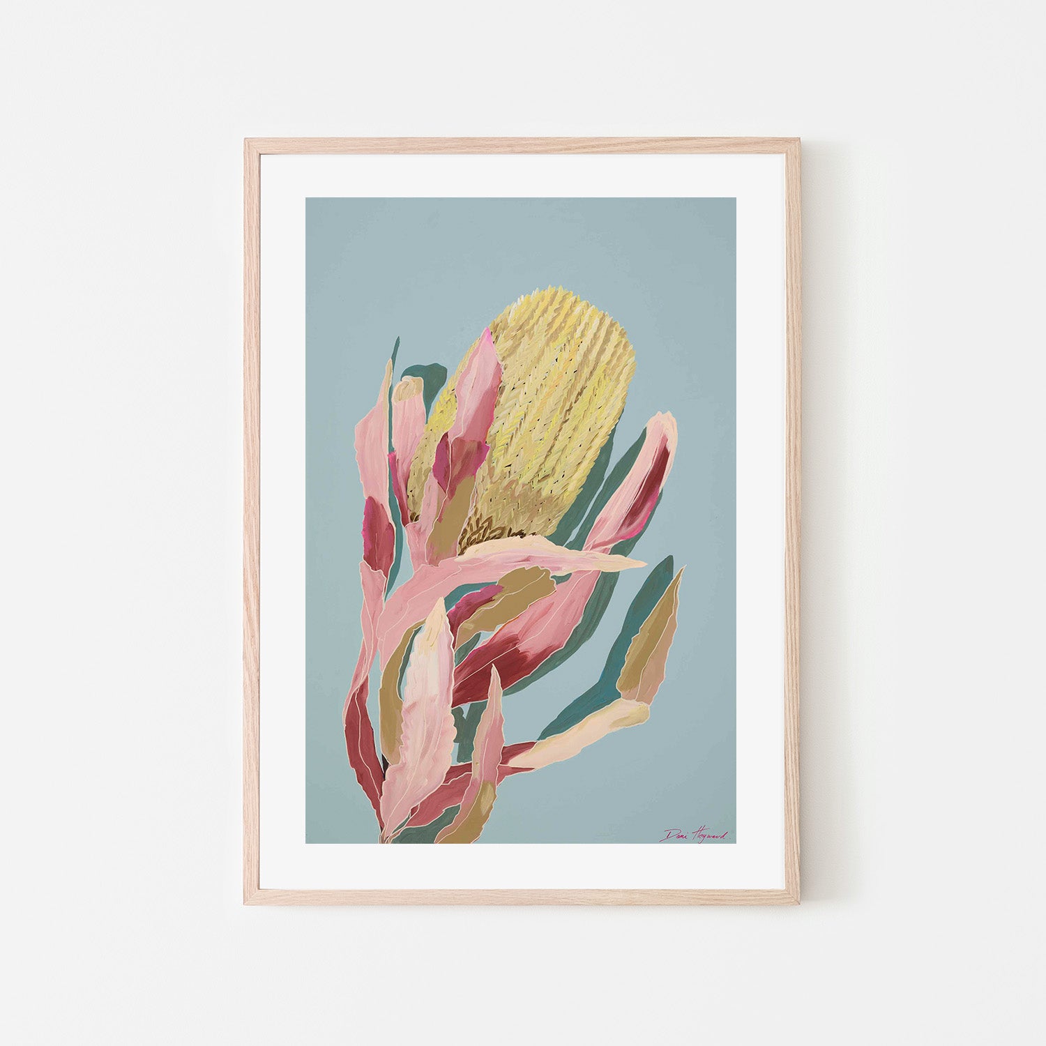 wall-art-print-canvas-poster-framed-Blue Banksia-6
