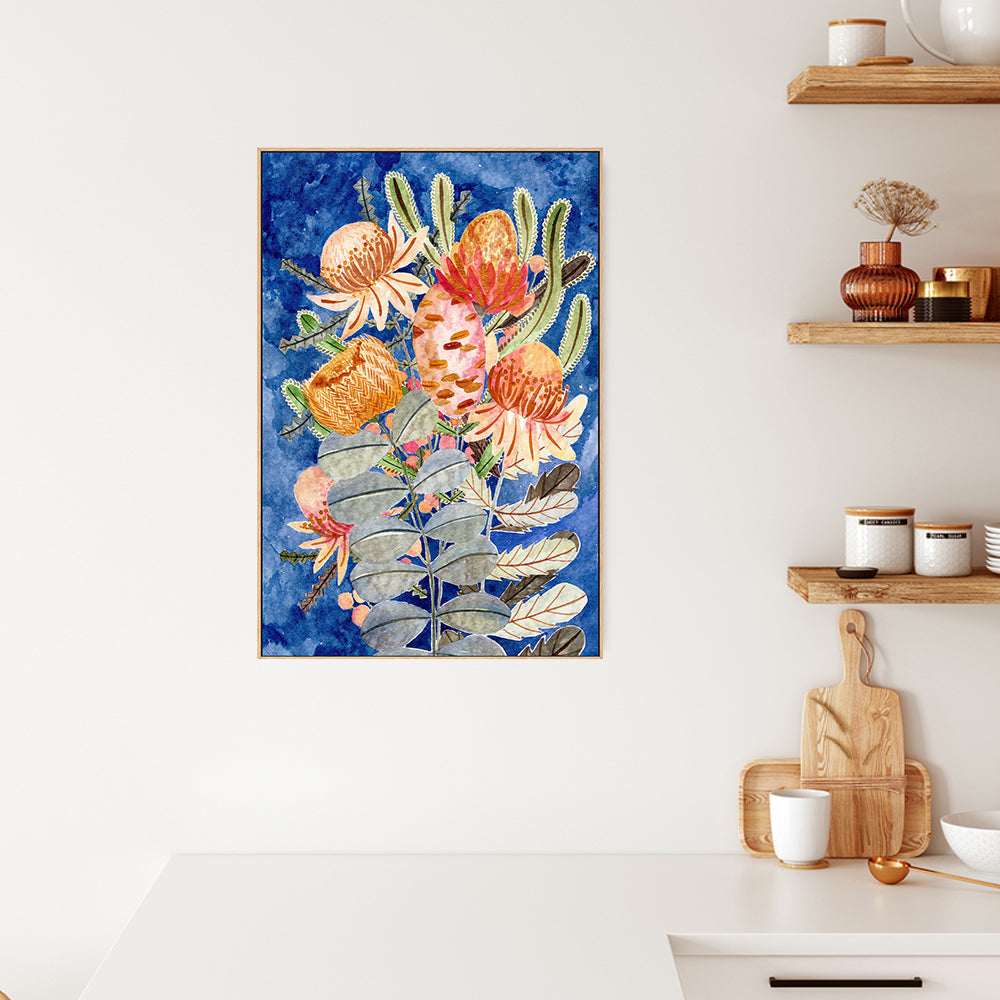 Blue Banksia Bunch , By Jessie Mitchelson