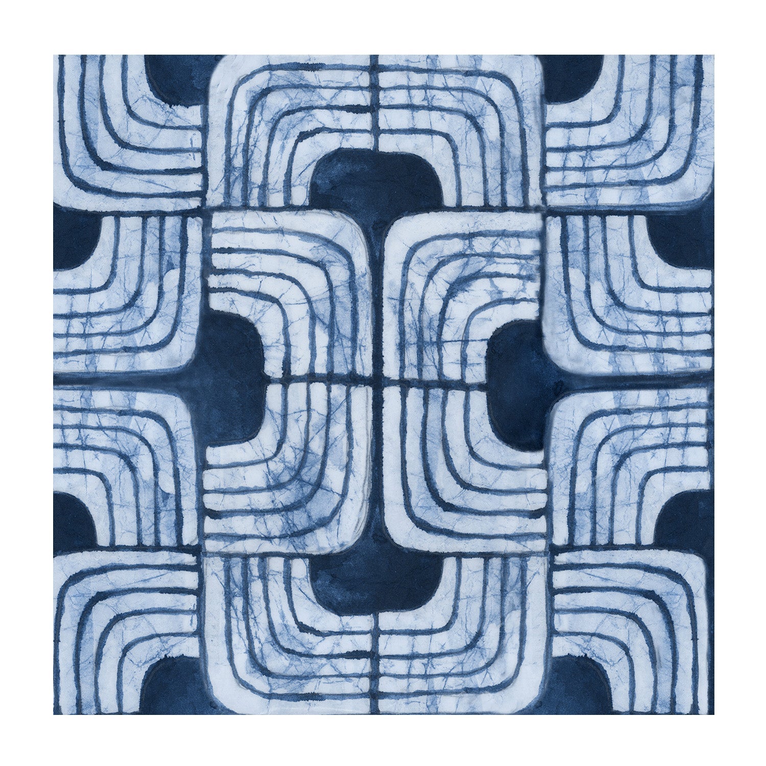 wall-art-print-canvas-poster-framed-Blue Batik , By Emma Peal-1