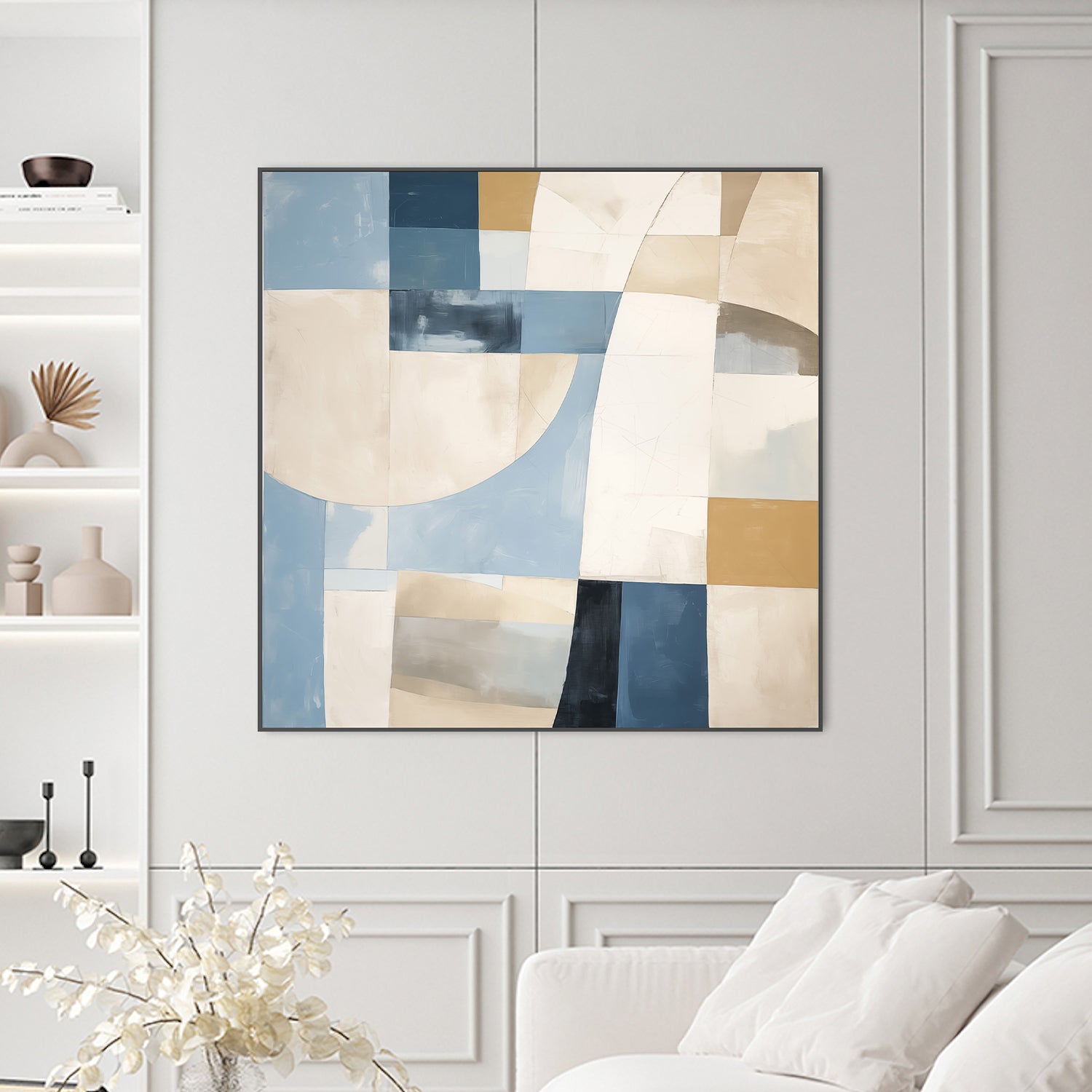 wall-art-print-canvas-poster-framed-Blue Blocks-2