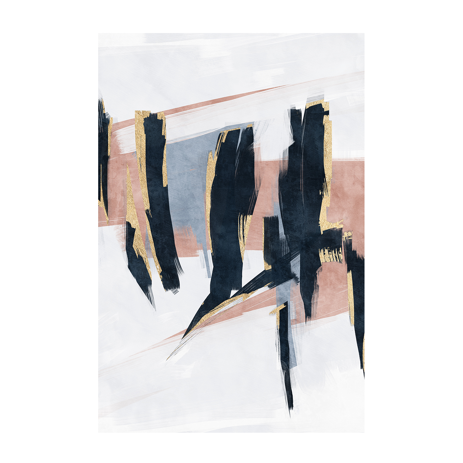 wall-art-print-canvas-poster-framed-Blue Blush, Style A , By Oliver Tabby-1