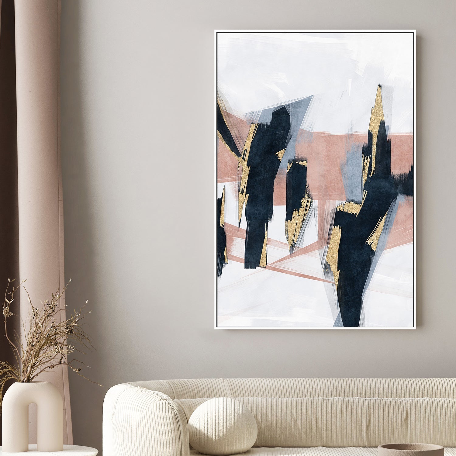 wall-art-print-canvas-poster-framed-Blue Blush, Style B , By Oliver Tabby-2