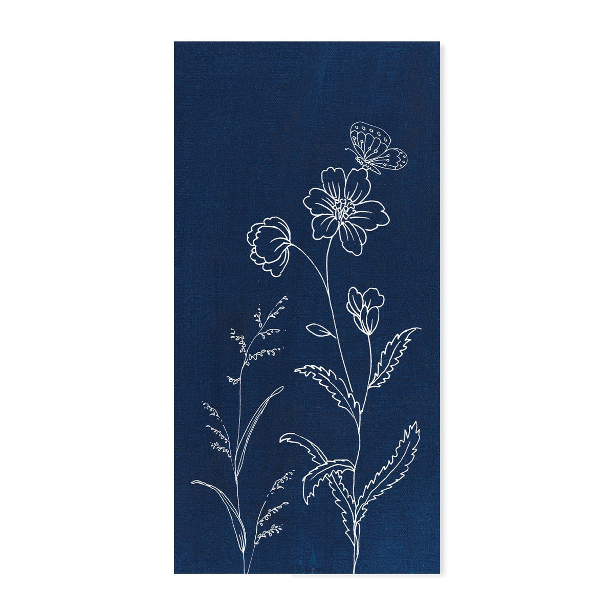 wall-art-print-canvas-poster-framed-Blue Butterfly Garden, Set of 2-by-Danhui Nai-Gioia Wall Art