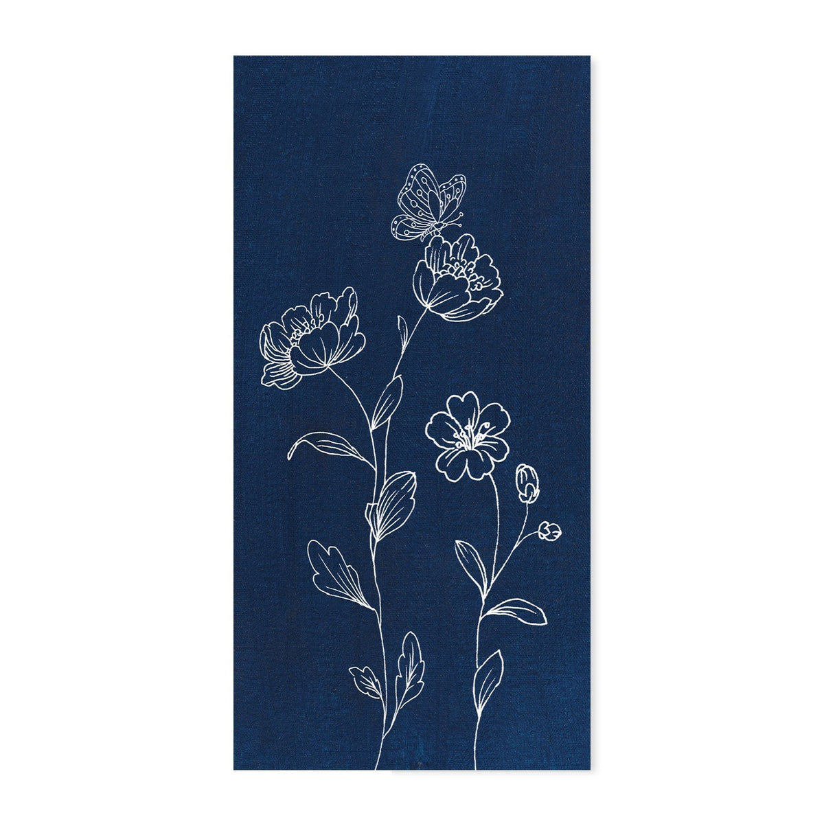 wall-art-print-canvas-poster-framed-Blue Butterfly Garden, Set of 2-by-Danhui Nai-Gioia Wall Art
