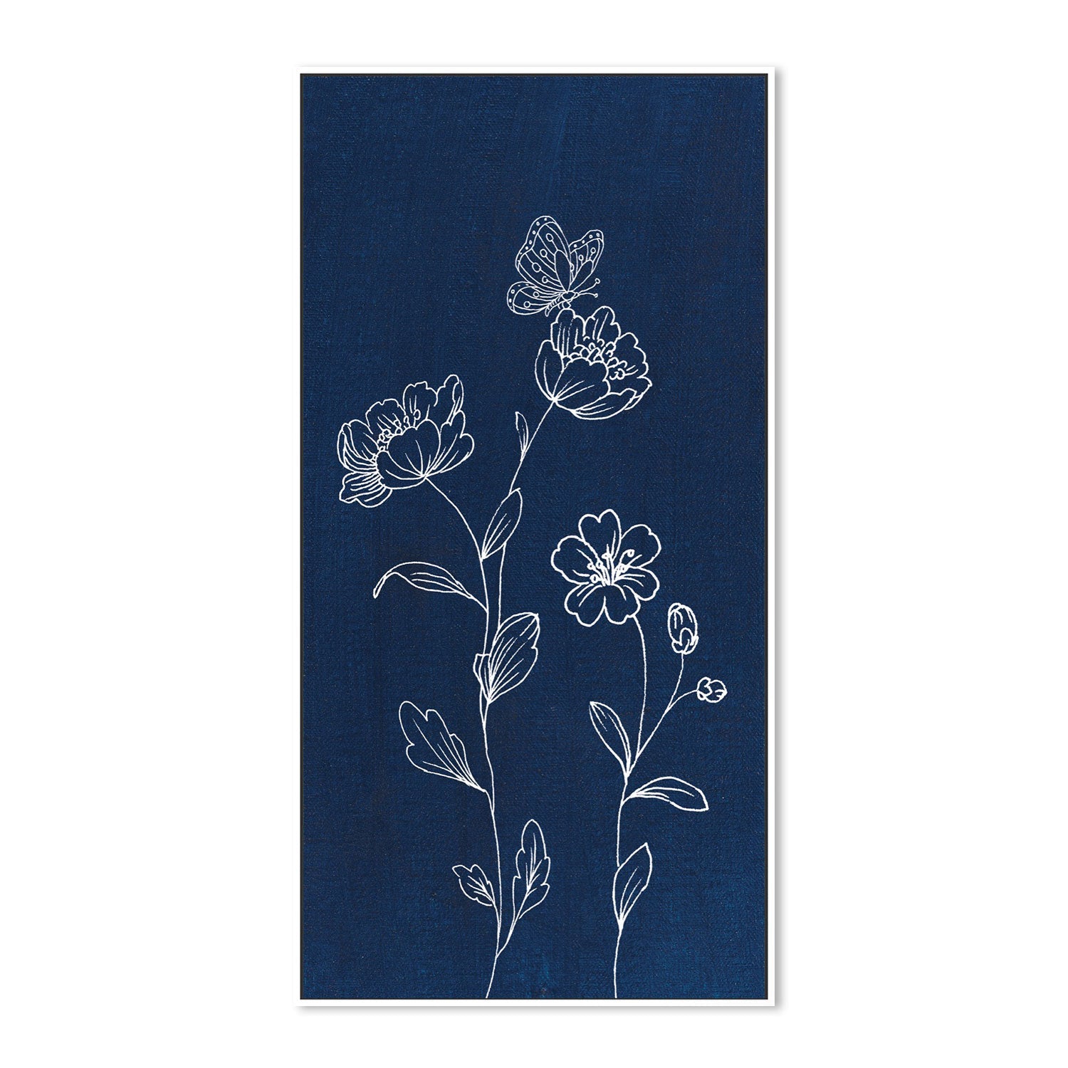 wall-art-print-canvas-poster-framed-Blue Butterfly Garden, Style B-by-Danhui Nai-Gioia Wall Art