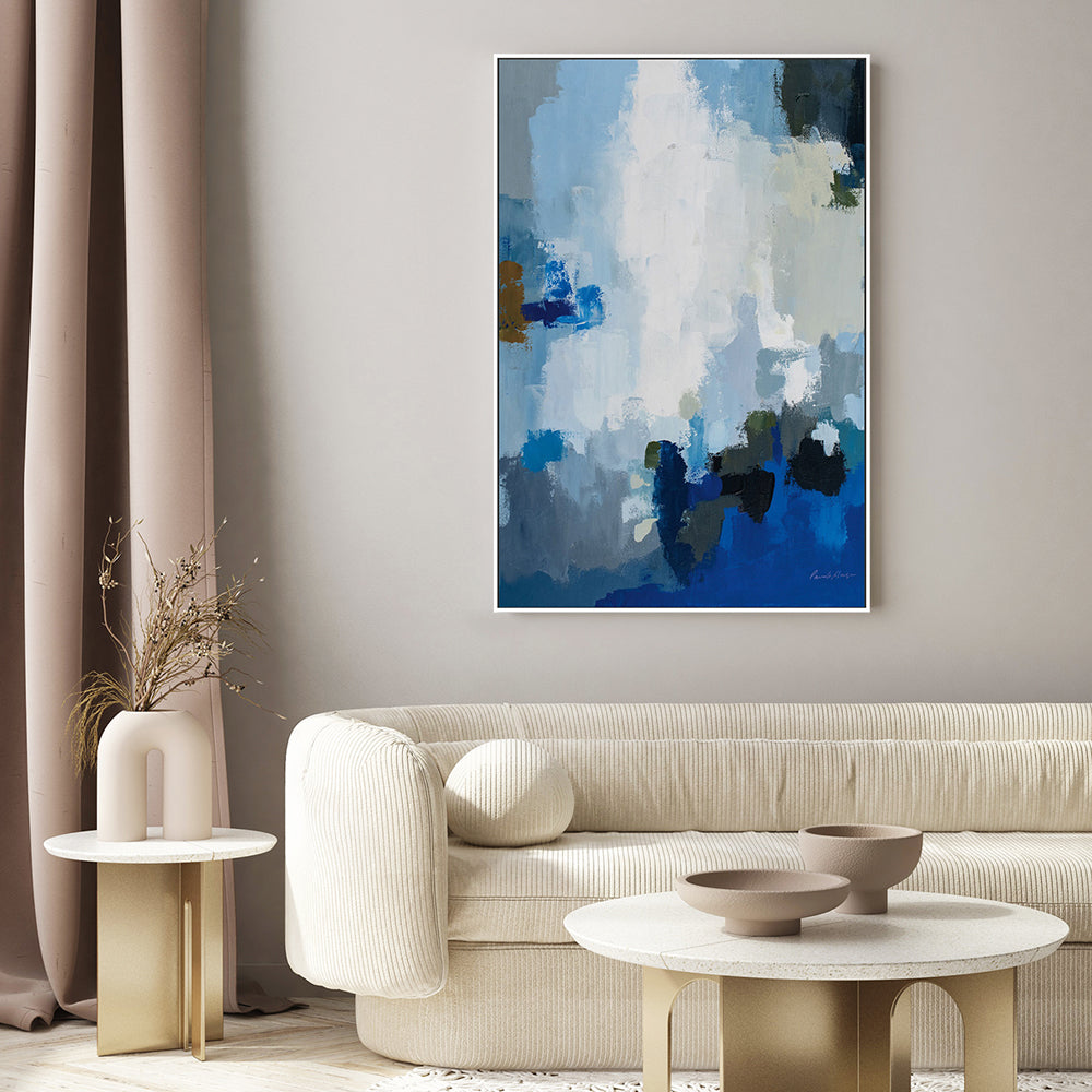 wall-art-print-canvas-poster-framed-Blue Cascade-by-Pamela Munger-Gioia Wall Art