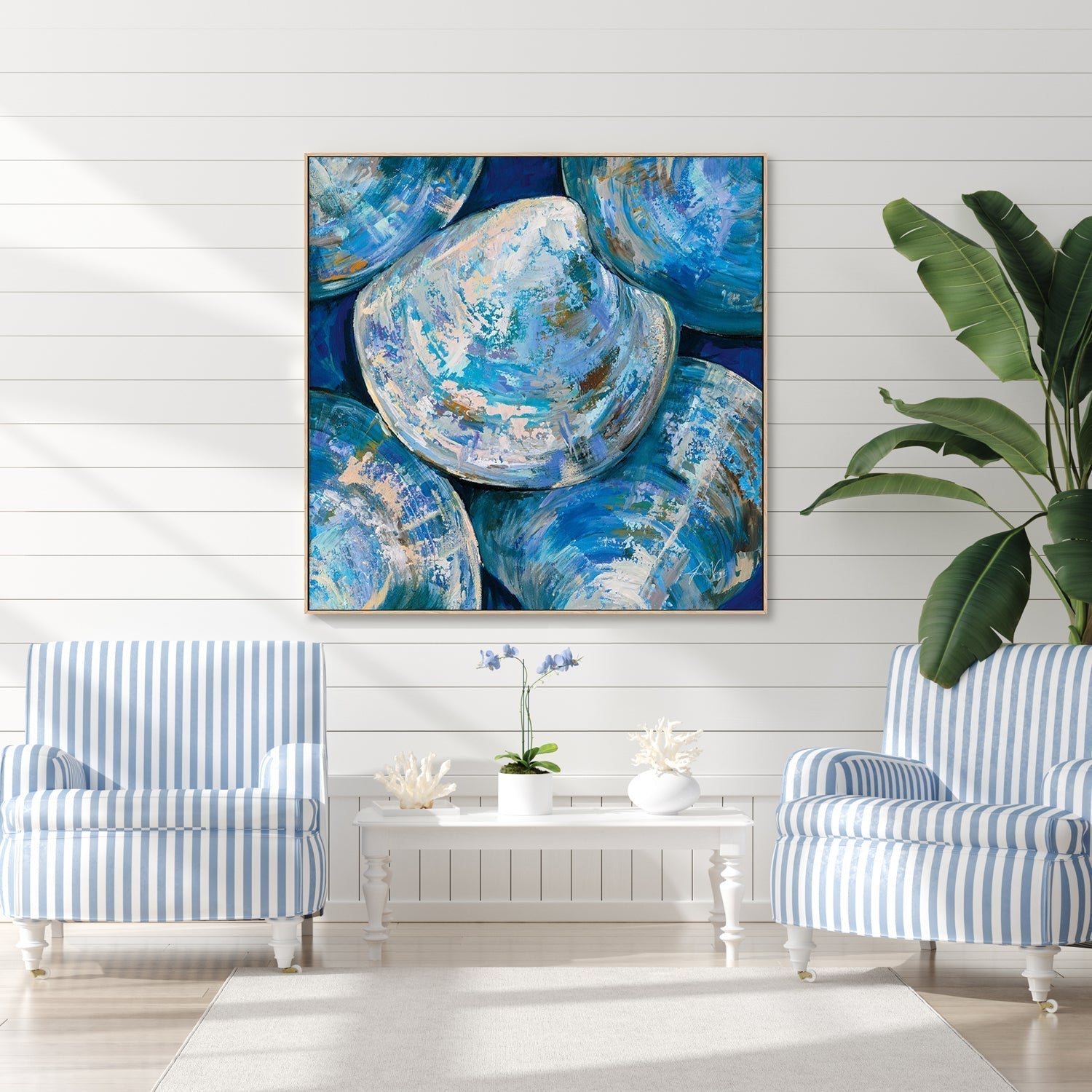 wall-art-print-canvas-poster-framed-Blue Cherry Stones-by-Jeanette Vertentes-Gioia Wall Art