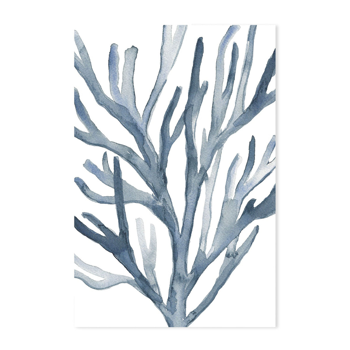 wall-art-print-canvas-poster-framed-Blue Coral, Style A & B, Set Of 2-by-Emily Wood-Gioia Wall Art