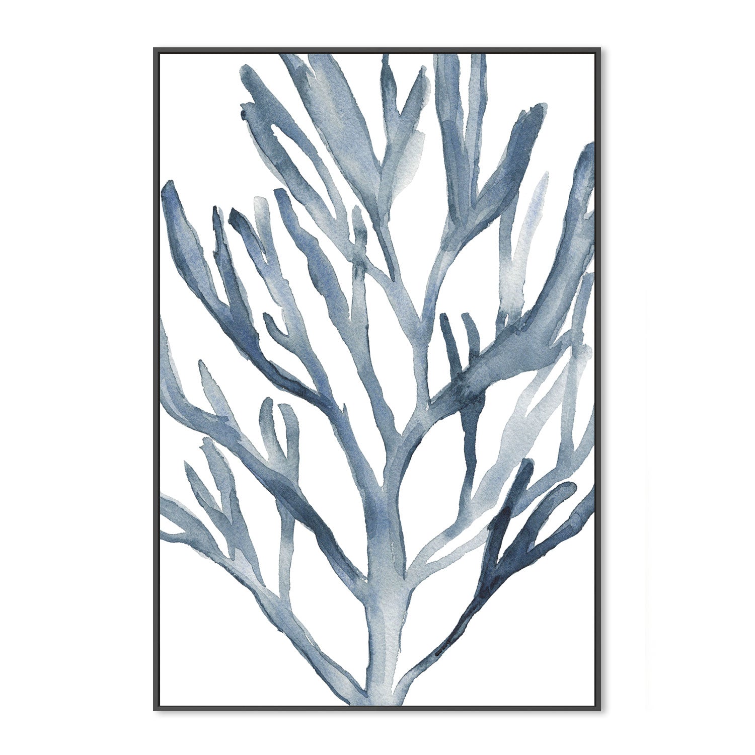 wall-art-print-canvas-poster-framed-Blue Coral, Style A-by-Emily Wood-Gioia Wall Art