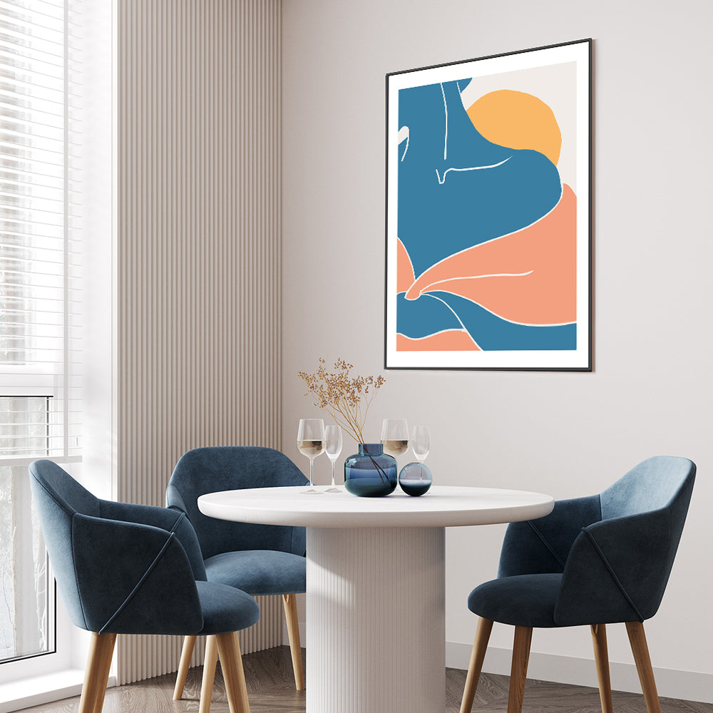 wall-art-print-canvas-poster-framed-Blue Divine Woman, Style B-GIOIA-WALL-ART