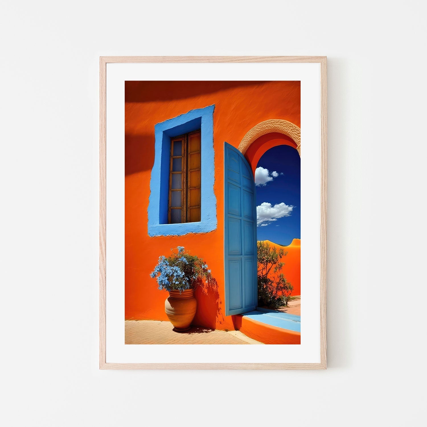 wall-art-print-canvas-poster-framed-Blue Door , By Treechild-GIOIA-WALL-ART