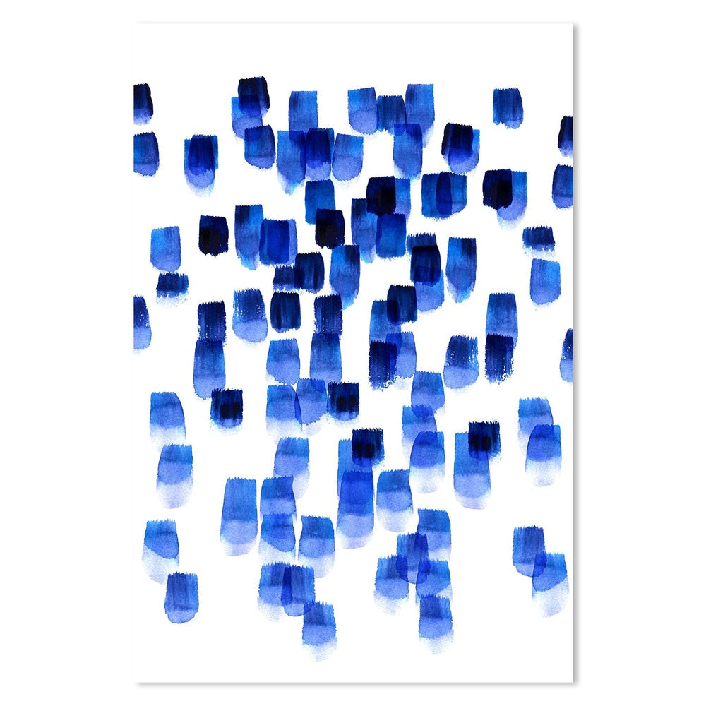 wall-art-print-canvas-poster-framed-Blue Drops-by-Danushka Abeygoda-Gioia Wall Art