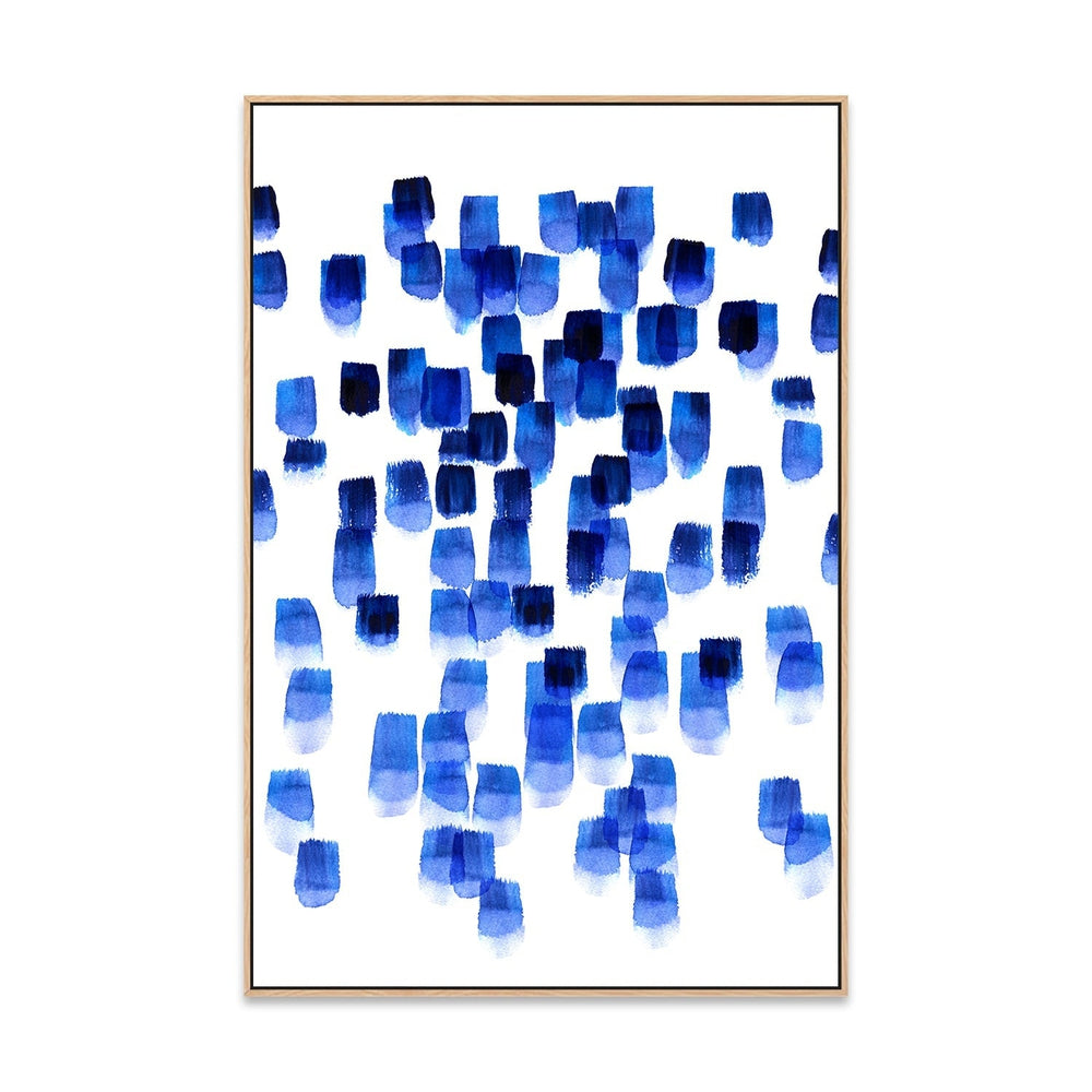 wall-art-print-canvas-poster-framed-Blue Drops-by-Danushka Abeygoda-Gioia Wall Art