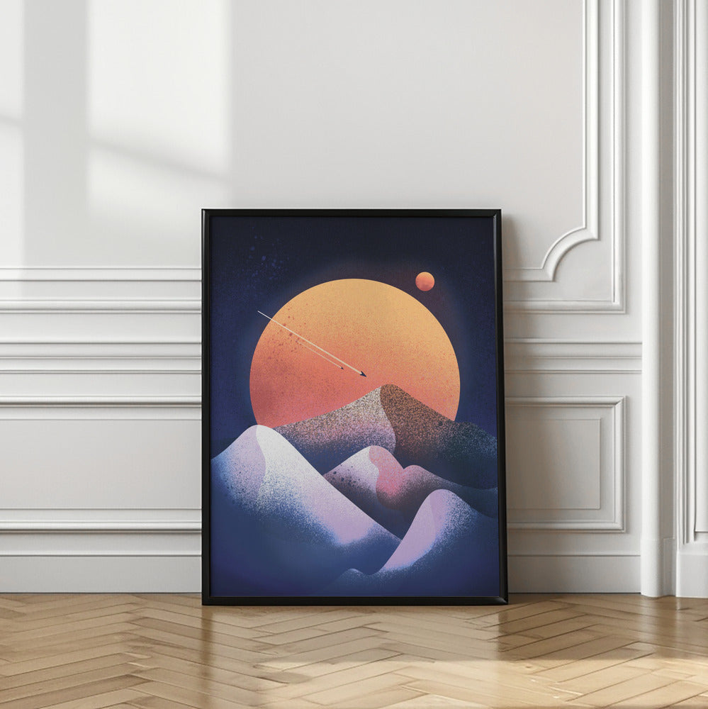 wall-art-print-canvas-poster-framed-Blue Dunes , By Stephen Wade-2