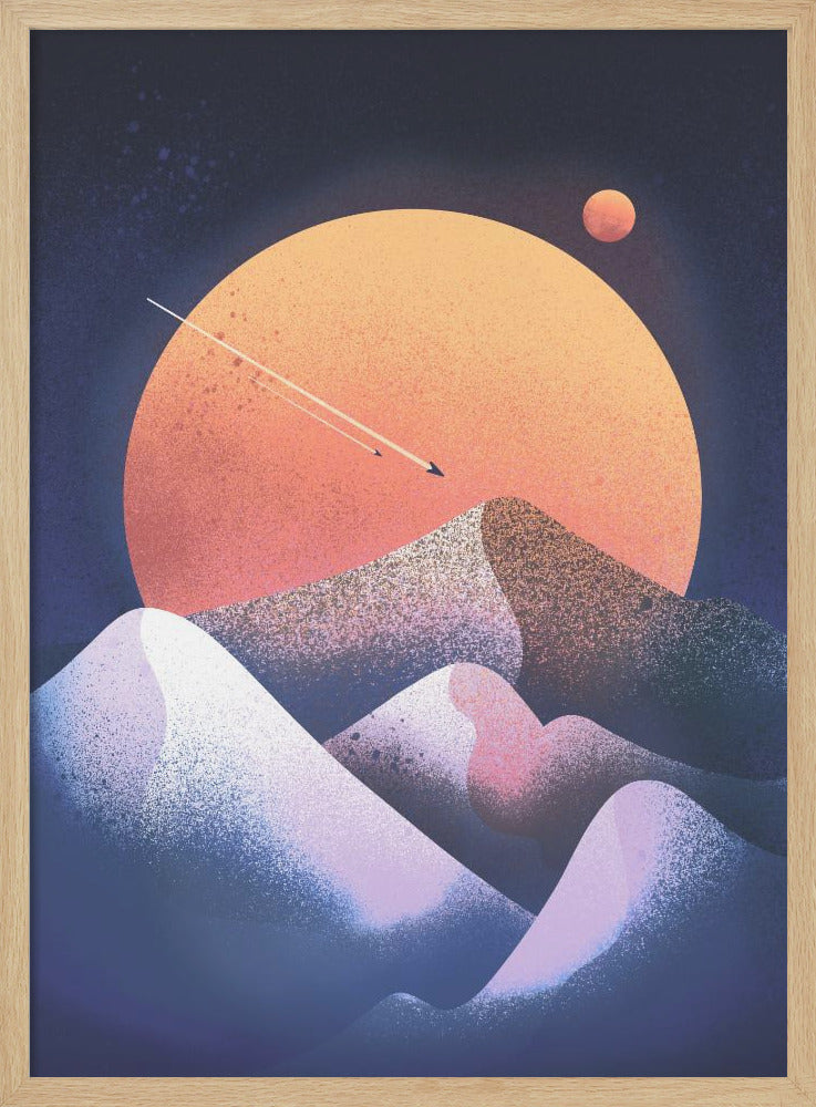 wall-art-print-canvas-poster-framed-Blue Dunes , By Stephen Wade-4