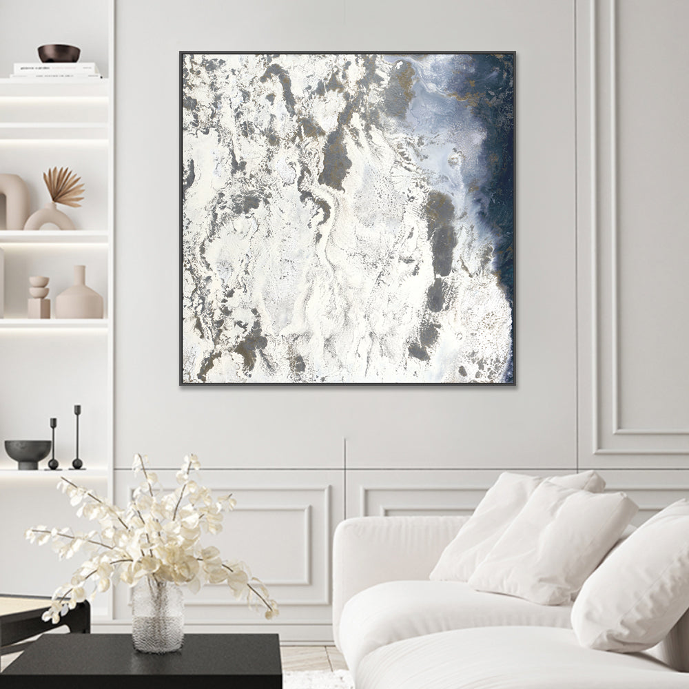 wall-art-print-canvas-poster-framed-Blue Flow , Style A , By Blakely Bering-2