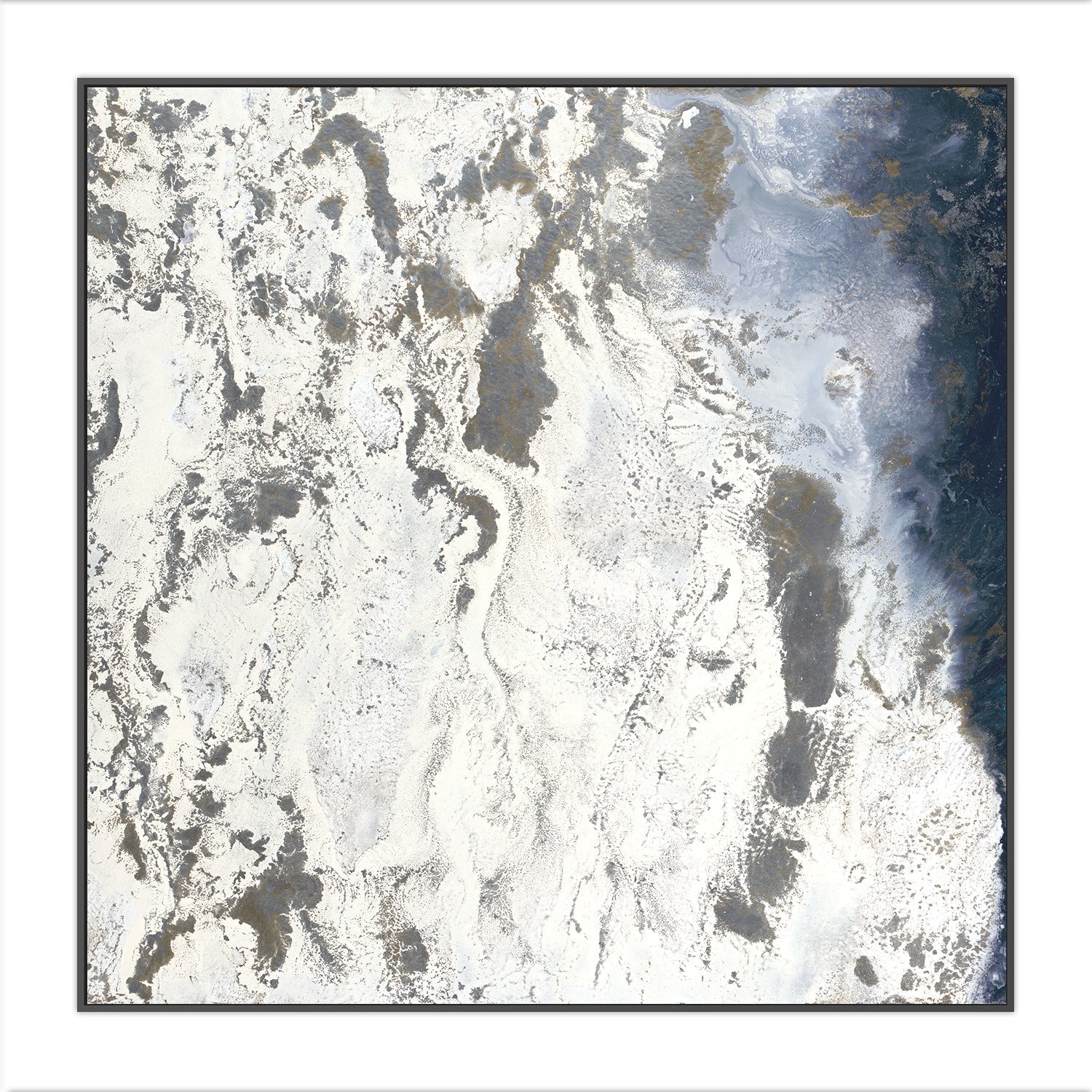 wall-art-print-canvas-poster-framed-Blue Flow , Style A , By Blakely Bering-3