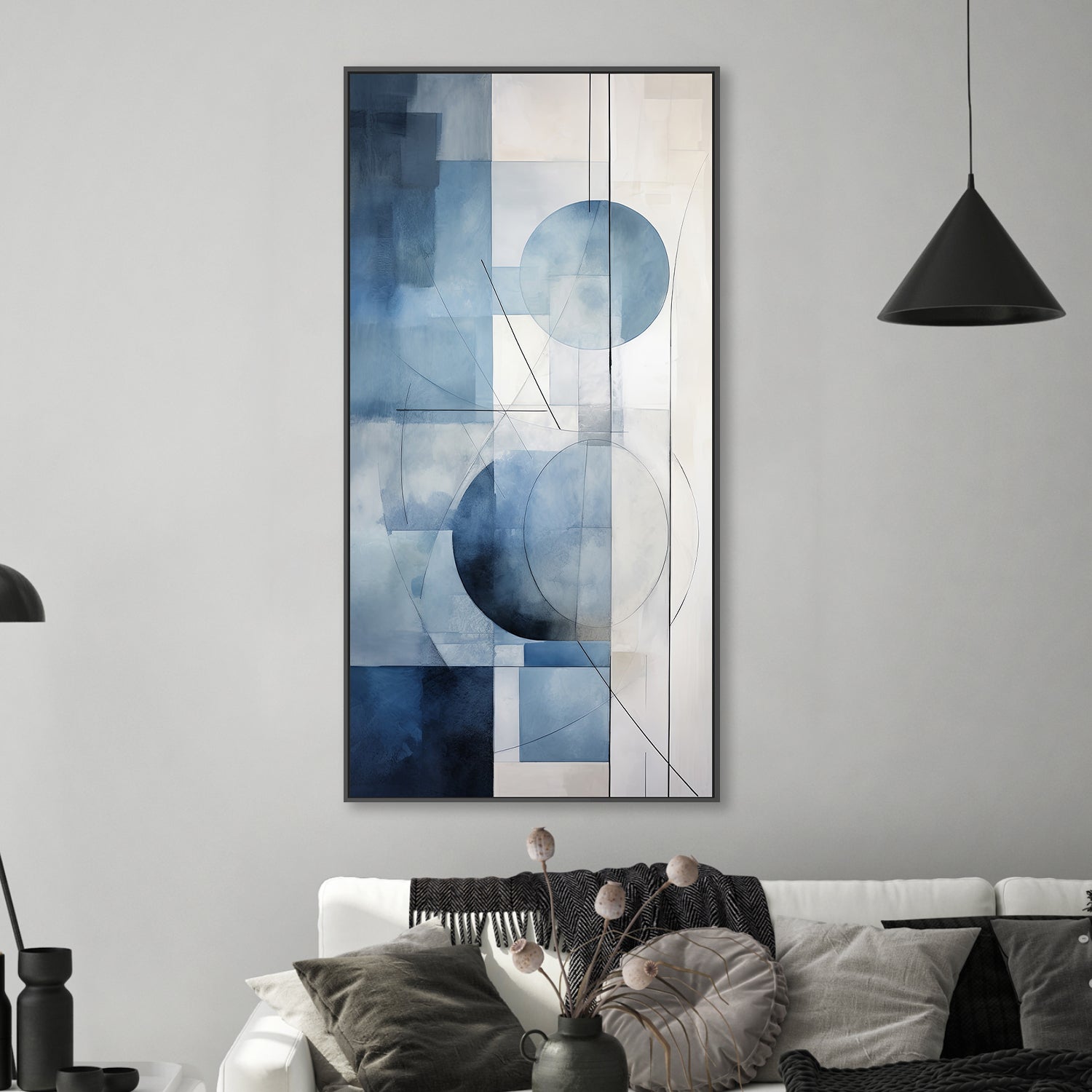 wall-art-print-canvas-poster-framed-Blue Globe , By Raymond Powers-2