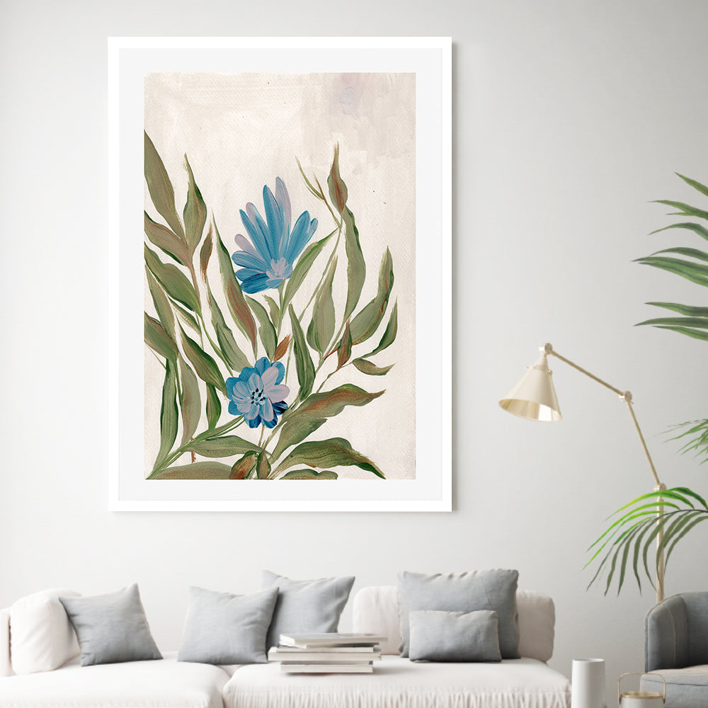 wall-art-print-canvas-poster-framed-Blue Hues Of Spring , By Nikita Jariwala-GIOIA-WALL-ART
