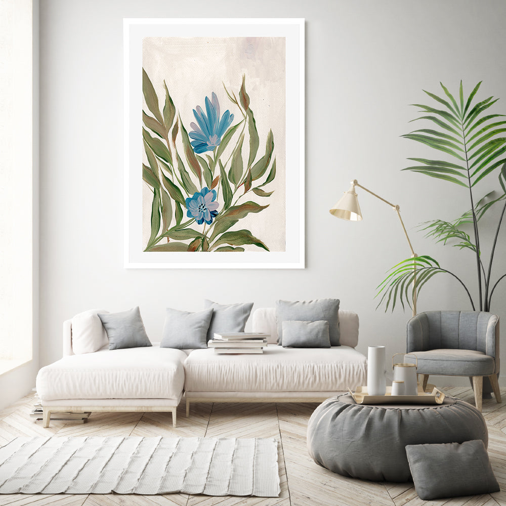 wall-art-print-canvas-poster-framed-Blue Hues Of Spring , By Nikita Jariwala-GIOIA-WALL-ART