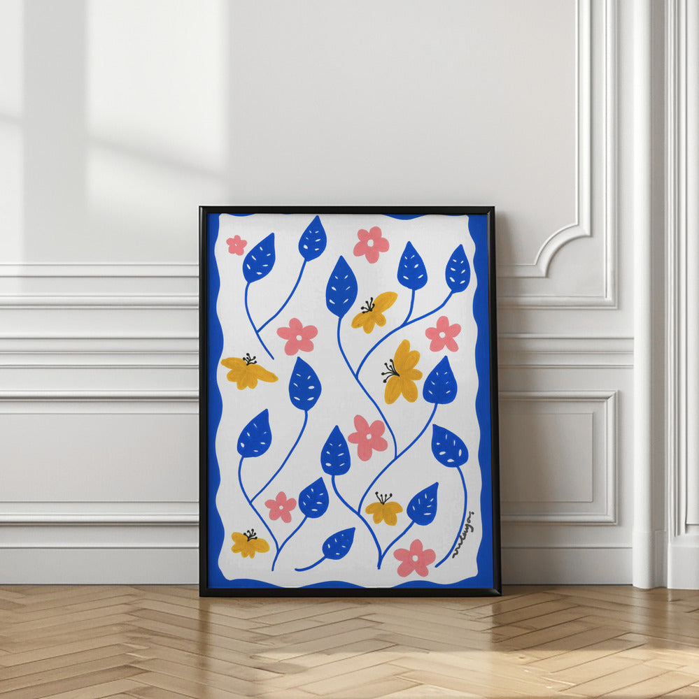 wall-art-print-canvas-poster-framed-Blue Majorelle , By Oulaya Kebbaj-2
