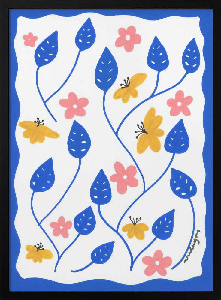 wall-art-print-canvas-poster-framed-Blue Majorelle , By Oulaya Kebbaj-3
