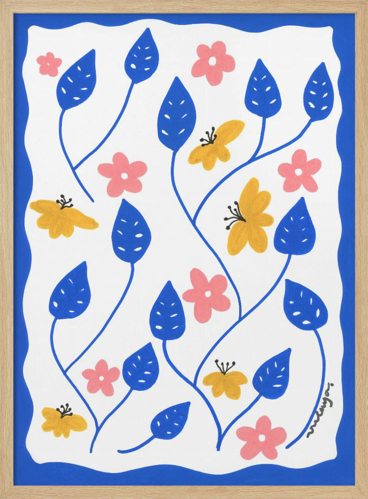 wall-art-print-canvas-poster-framed-Blue Majorelle , By Oulaya Kebbaj-4