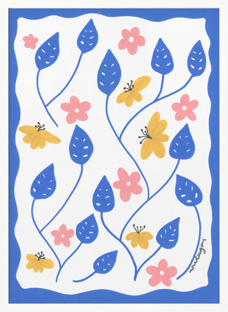 wall-art-print-canvas-poster-framed-Blue Majorelle , By Oulaya Kebbaj-5