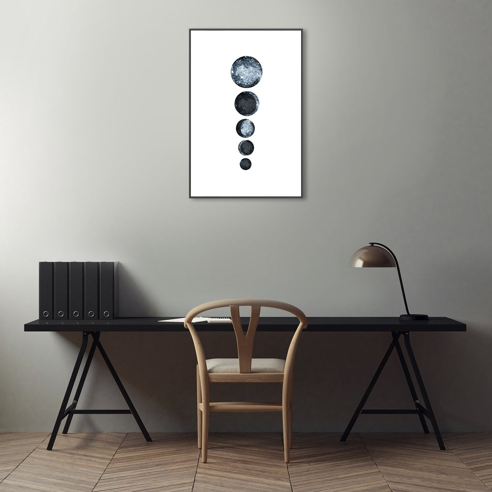 wall-art-print-canvas-poster-framed-Blue Moon Phases-by-Danushka Abeygoda-Gioia Wall Art