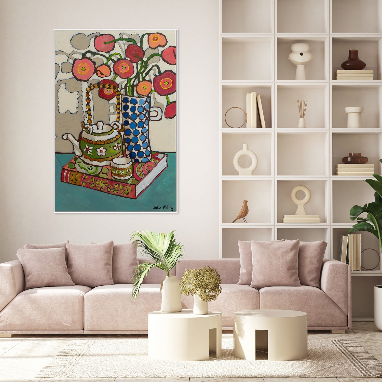 wall-art-print-canvas-poster-framed-Blue Poppy Jug-9