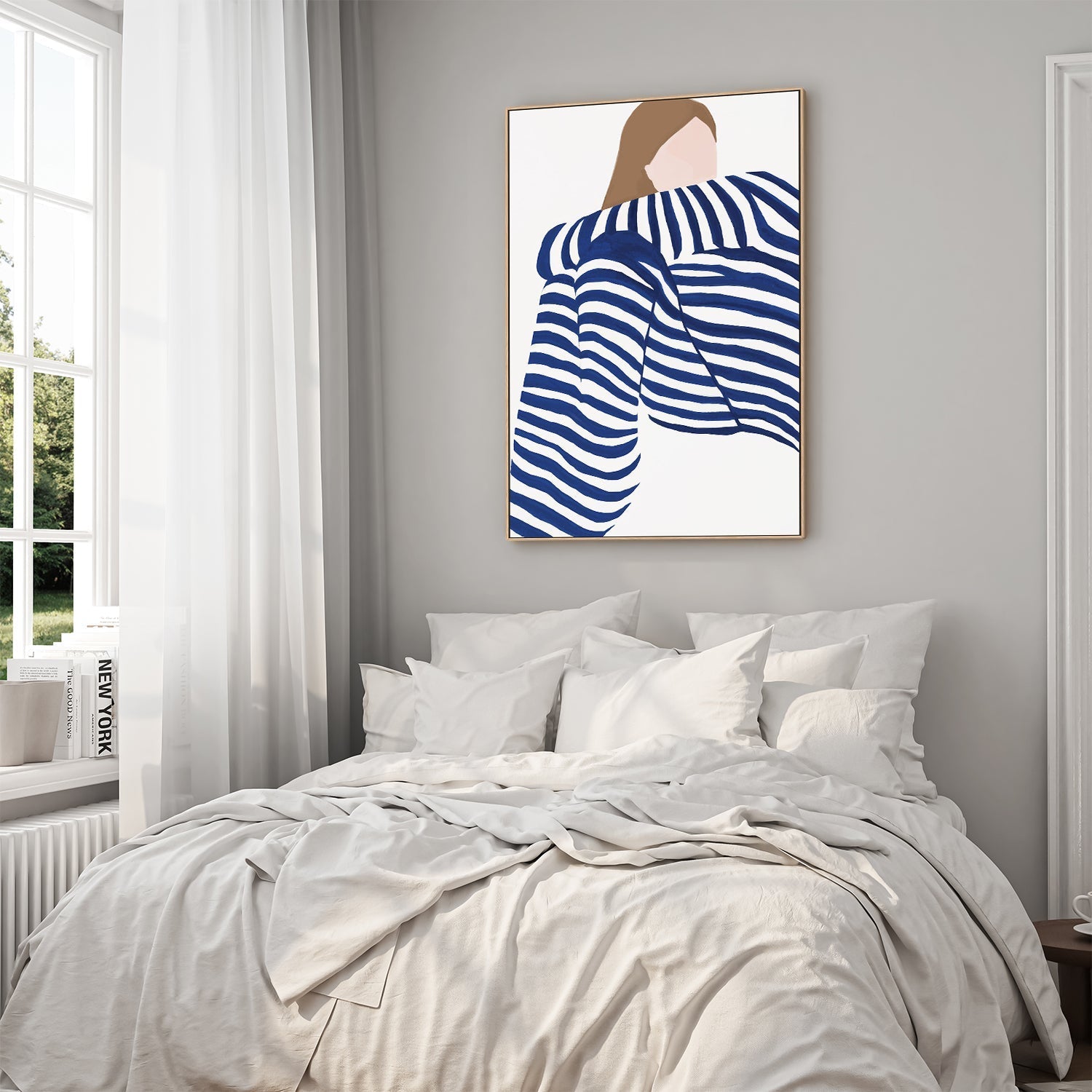 wall-art-print-canvas-poster-framed-Blue Pyjamas , By Stacey Williams-7
